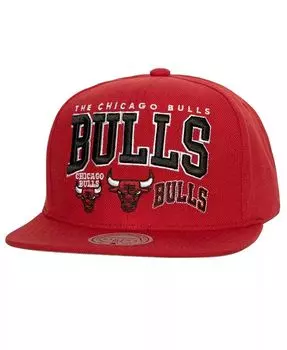 Мужская красная кепка Chicago Bulls Champ Stack Snapback Mitchell & Ness, красный