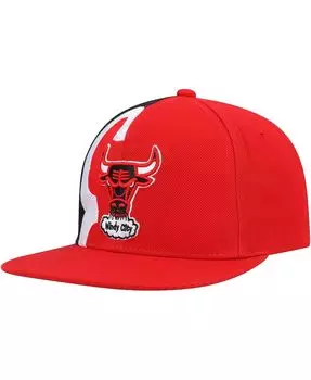 Мужская красная кепка Chicago Bulls Hardwood Classics Retroline Snapback Mitchell & Ness