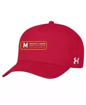 Мужская красная кепка Maryland Terrapins 2023 с регулируемой боковой линией Under Armour, красный
