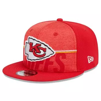 Мужская красная кепка New Era Kansas City Chiefs 2023 NFL Training Camp 9FIFTY Snapback