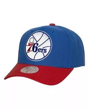 Мужская красная кепка Philadelphia 76ers Soul XL Logo Pro Crown Snapback Mitchell & Ness, синий