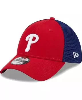 Мужская красная кепка Philadelphia Phillies Team Neo 39THIRTY Flex Hat New Era, красный