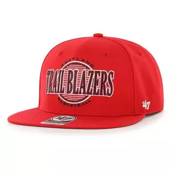 Мужская красная кепка Portland Trail Blazers '47 High Post Captain Snapback