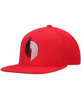 Мужская красная кепка Portland Trail Blazers Hardwood Classics Team Ground 2.0 Snapback Mitchell & Ness