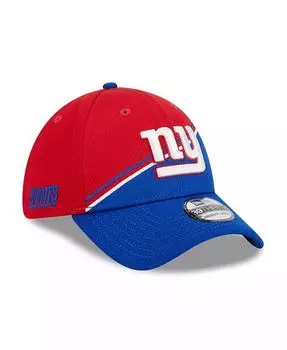 Мужская красная кепка Royal New York Giants 2023 Sideline 39THIRTY Flex New Era, красный