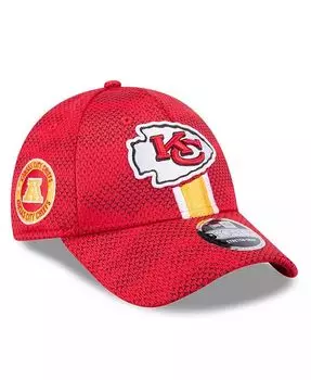 Мужская красная кепка с эластичными кнопками Kansas City Chiefs 2024 Sideline 9FORTY New Era, красный