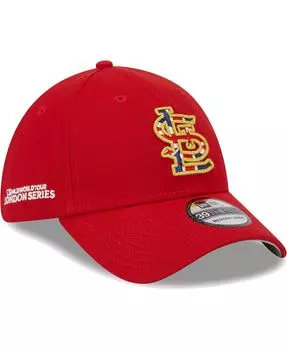 Мужская красная кепка с флагом St. Louis Cardinals 2023 MLB World Tour: London Series 39THIRTY Flex Hat New Era