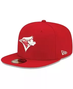 Мужская красная кепка с логотипом Toronto Blue Jays белая 59FIFTY New Era, красный