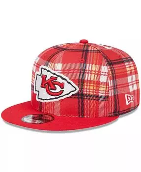 Мужская красная кепка Snapback Kansas City Chiefs 2024 Sideline Statement 9FIFTY New Era, красный