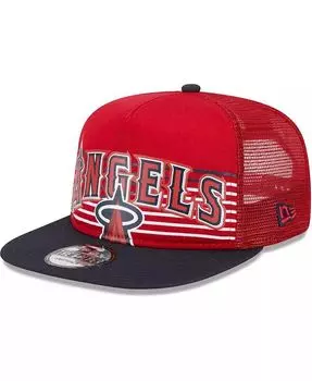 Мужская красная кепка Snapback Los Angeles Angels Speed Golfer Trucker New Era, красный