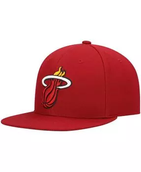 Мужская красная кепка Snapback Miami Heat Ground 2.0 Mitchell & Ness