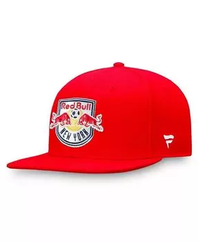 Мужская красная кепка Snapback с эмблемой New York Red Bulls Fanatics, красный