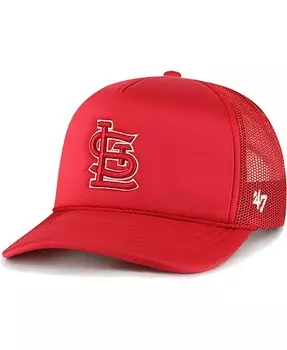 Мужская красная кепка St. Louis Cardinals из пеноматериала с логотипом Trucker Snapback '47 Brand