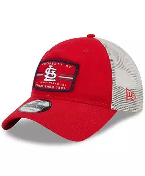Мужская красная кепка St. Louis Cardinals Property Trucker 9Twenty Snapback New Era