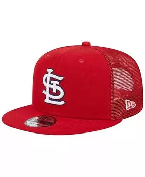 Мужская красная кепка St. Louis Cardinals Team Color Trucker 9FIFTY Snapback New Era, красный