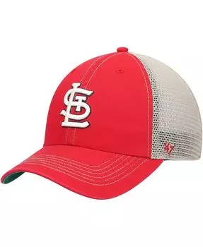 Мужская красная кепка St. Louis Cardinals Trawler Clean Up Trucker Snapback '47 '47 Brand