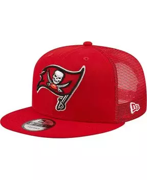 Мужская красная кепка Tampa Bay Buccaneers Team Classic Trucker 9Fifty Snapback New Era