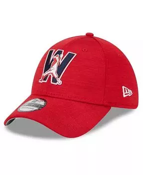 Мужская красная кепка Washington Nationals 2023 Clubhouse 39THIRTY Flex Hat New Era, красный