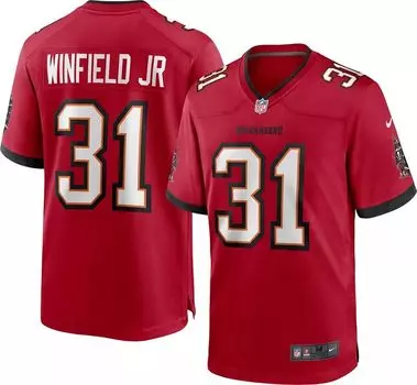 Мужская красная майка Nike Tampa Bay Buccaneers Antoine Winfield Jr. #31