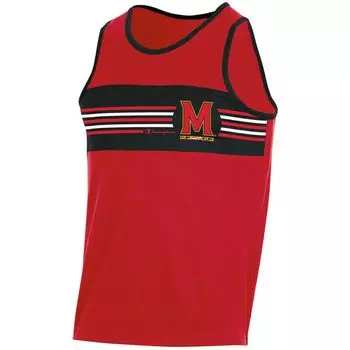 Мужская красная майка с цветными блоками Maryland Terrapins Champion
