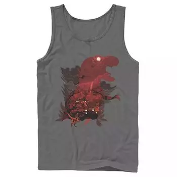 Мужская красная майка с коллажем «Парк Юрского периода» T-Rex Licensed Character