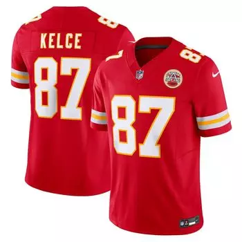 Мужская красная майка Travis Kelce Kansas City Chiefs Vapor FUSE Limited Nike