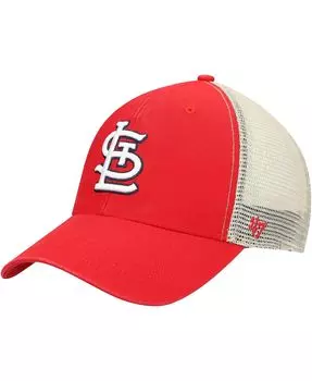 Мужская красная натуральная кепка St. Louis Cardinals Flagship Mvp Trucker Snapback '47 '47 Brand