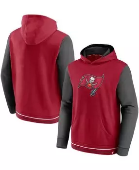 Мужская красная оловянная толстовка с капюшоном tampa bay buccaneers block party pullover Fanatics, красный