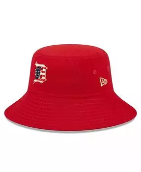 Мужская красная панама Detroit Tigers 2023 Четвертое июля New Era, красный