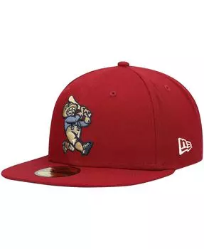 Мужская красная приталенная шляпа Frisco RoughRiders Authentic Collection Team Alternate 59FIFTY New Era