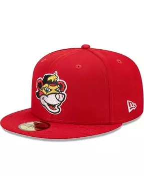 Мужская красная приталенная шляпа Indianapolis Indians Marvel x Minor League 59FIFTY New Era