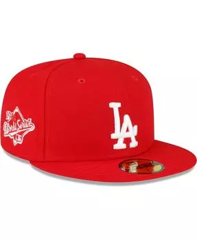 Мужская красная приталенная шляпа Los Angeles Dodgers 59FIFTY New Era