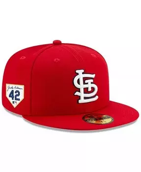 Мужская красная приталенная шляпа St. Louis Cardinals 2023 Jackie Robinson Day 59FIFTY New Era, красный