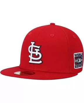 Мужская красная приталенная шляпа St. Louis Cardinals World Series 2006 59FIFTY New Era, красный