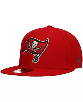 Мужская красная приталенная шляпа Tampa Bay Buccaneers Team Basic 59FIFTY New Era