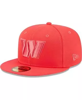 Мужская красная приталенная шляпа Washington Commanders Color Pack Brights 59FIFTY New Era