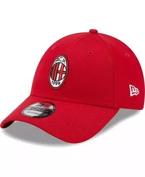 Мужская красная регулируемая кепка AC Milan Core 9FORTY New Era, красный