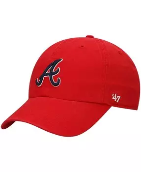 Мужская красная регулируемая кепка Atlanta Braves Team 47 '47 '47 Brand
