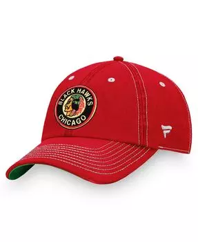 Мужская красная регулируемая кепка Chicago Blackhawks в винтажном стиле Sport Resort Fanatics