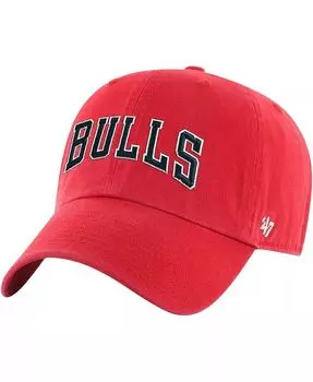 Мужская красная регулируемая кепка Chicago Bulls Core с надписью Clean Up '47 Brand, красный