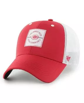 Мужская красная регулируемая кепка Cincinnati Reds Disburse MVP Trucker '47 Brand