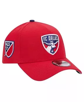 Мужская красная регулируемая кепка FC Dallas 2024 Kick Off Collection 9Forty с А-образной рамкой New Era, красный