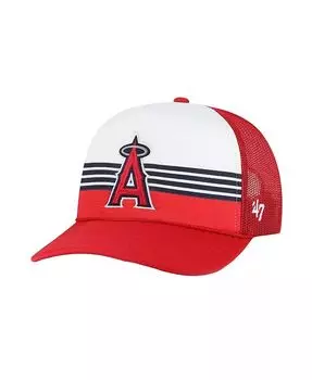 Мужская красная регулируемая кепка Los Angeles Angels из пеноматериала спереди с сеткой '47 Brand, красный