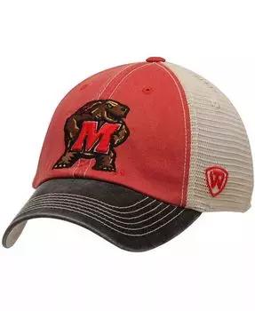 Мужская красная регулируемая кепка Maryland Terrapins Offroad Trucker Top Of The World, красный