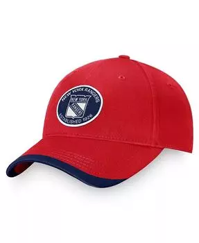 Мужская красная регулируемая кепка New York Rangers Fundamental Fanatics, красный
