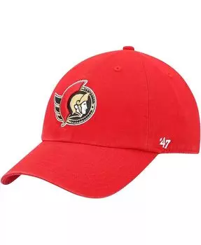 Мужская красная регулируемая кепка Ottawa Senators Team Clean Up '47 Brand, красный