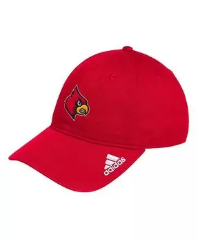 Мужская красная регулируемая кепка с логотипом Louisville Cardinals в раздевалке Adidas, красный