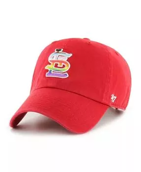 Мужская красная регулируемая кепка St. Louis Cardinals Team Pride Clean Up '47 Brand, красный