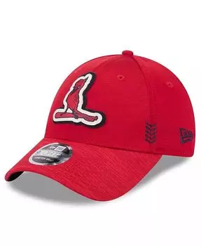 Мужская красная регулируемая кепка St. Louis Cardinals 2024 Clubhouse 9FORTY New Era, красный
