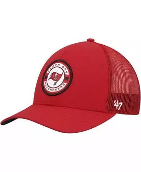 Мужская красная регулируемая кепка Tampa Bay Buccaneers Berm Trucker '47 Brand, красный